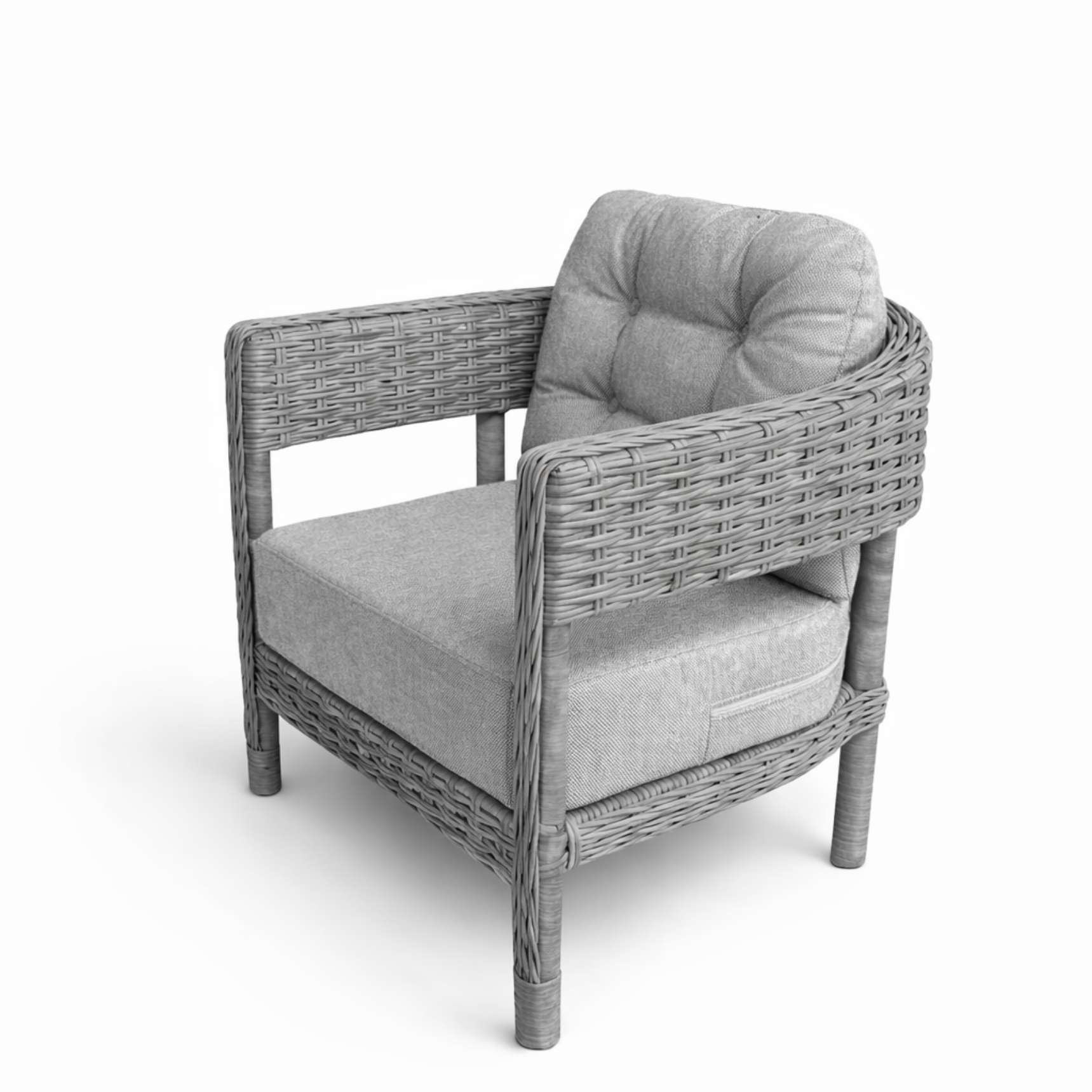 Lozan Raddan Tekli Koltuk - Gri